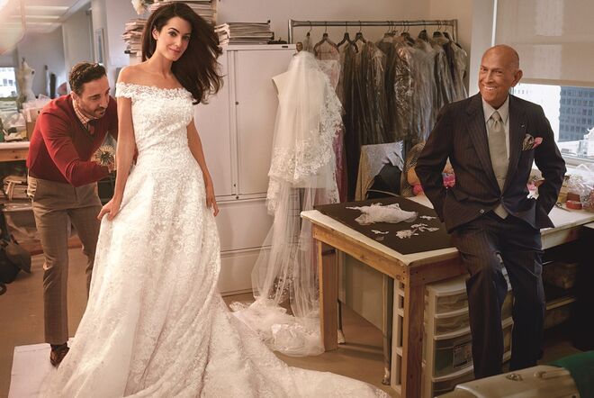 Amal Alamuddin Clooney | Vestido de Oscar de la Renta
