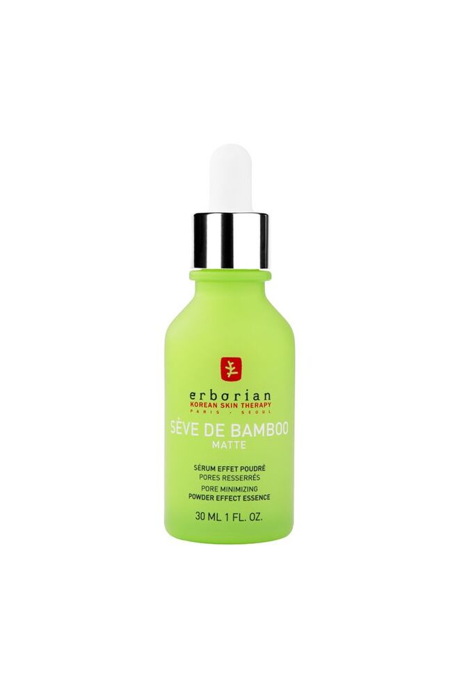 SÈVE DE BAMBOO MATTE, de Erborian. Serum Efeito Mate. Utilizado na Coreia para uma pele perfeita, o Bambu é conhecido por ser um verdadeiro hidratante natural. Ajuda a minimizar os poros com um efeito mate, contribuindo para preencher e estimular a pele. Proporciona uma hidratação contínua e contribui para absorver o excesso de sebo durante o dia. €39.90