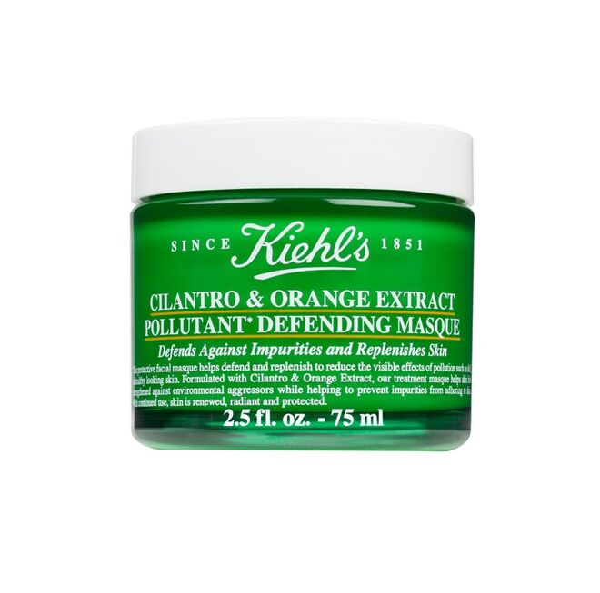 Máscara Kiehls Cilantro & Orange Extract Pollutant Defending, protege a pele contra os elementos tóxicos, €34