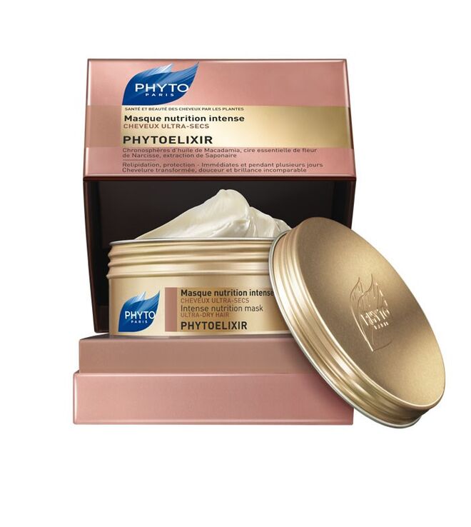 COFFRET máscara PHYTO ELIXIR, máscara de nutrição intensa, um verdadeiro elixir nutritivo da fibra capilar, €44.50