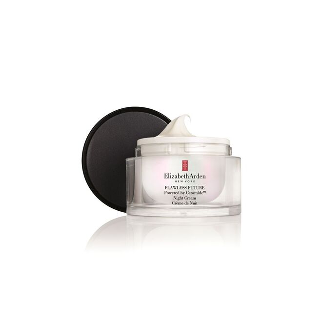 Flawless Future Night, de Elizabeth Arden. Reforça o cuidado proporcionado pelo creme de dia e/ou sérum Flawless Future, combatendo os efeitos visíveis do stress ambiental sobre a pele, e estimulando a renovação da pele durante a noite. Um programa completo que visa atenuar os primeiros sinais de idade, €52