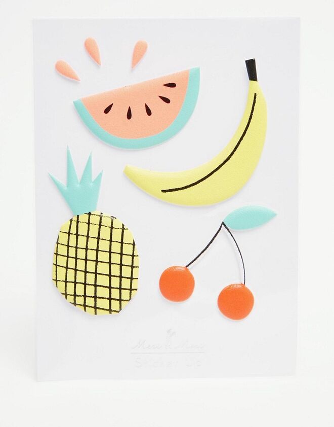 Meri Meri Tropical Fruit Padded Stickers €6.34 ASOS