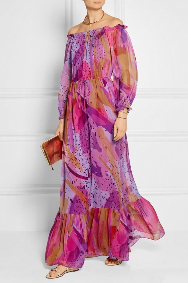 Ombros descobertos, vestido DVF, €830, netaporter.com