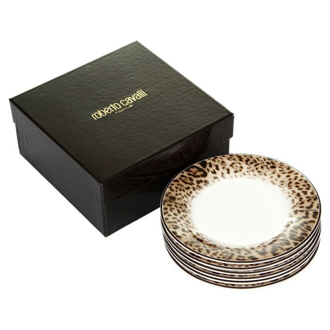 Animal print, conjunto de 6 pratos, Roberto Cavalli, €218, amara.com