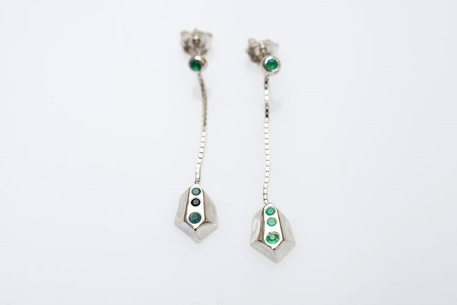 Joana Mota Capitão, Talhe Collection, Brincos em prata e zircónias, €80