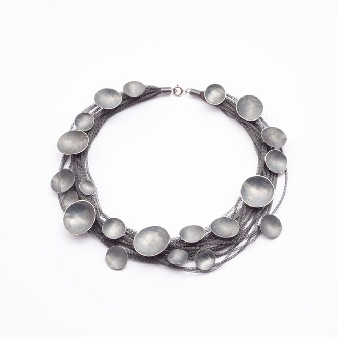 Lia Gonçalves, Moon, Colar em prata oxidada,  €295