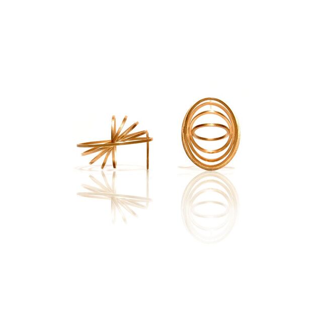 Romeu Bettencourt, Cuddle, Brincos em prata dourada, €180
