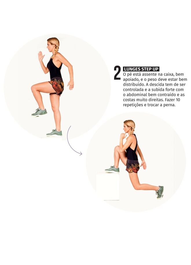 2 | Lunges step up