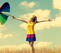 Felicidade… faça chuva ou faça sol! Adeus mau-humor!
