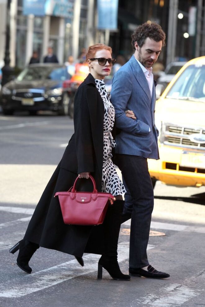 Jessica Chastain - Le Pliage, Longchamp