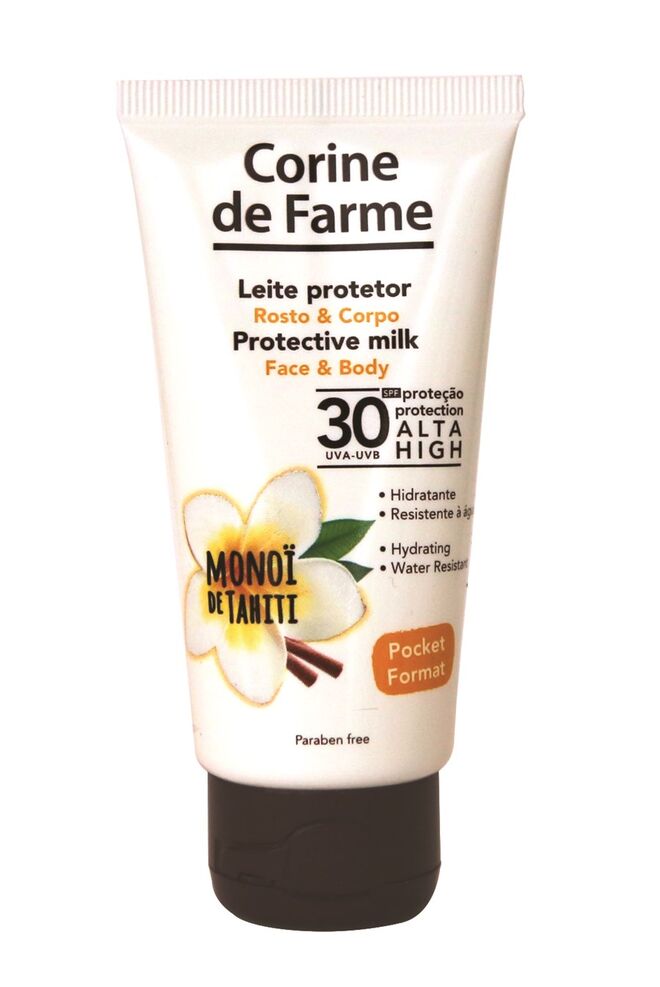 Corine de Farme 11,99€ Leite protetor rosto e corpo FPS30 50ml