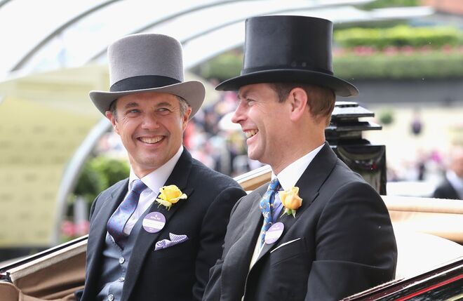 Príncipe Frederik da Dinamarca com o Príncipe Edward, Conde de Wessex