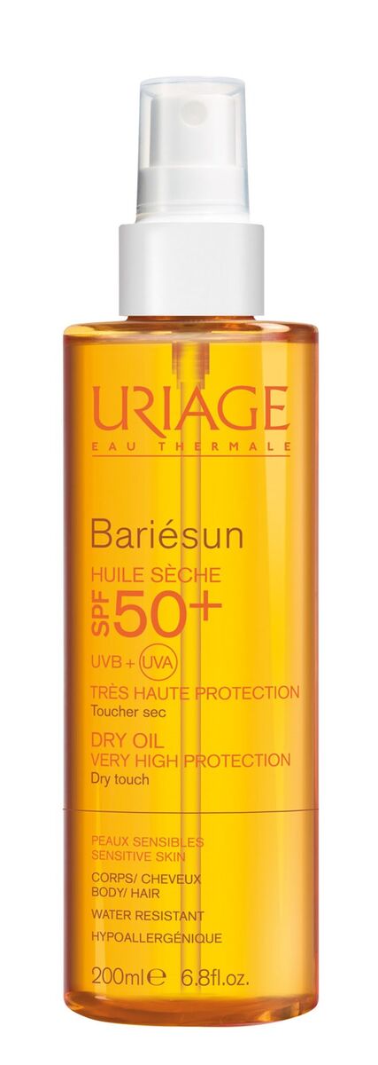 Óleo seco BARIESUN SPF50+, Uriage, €19.85