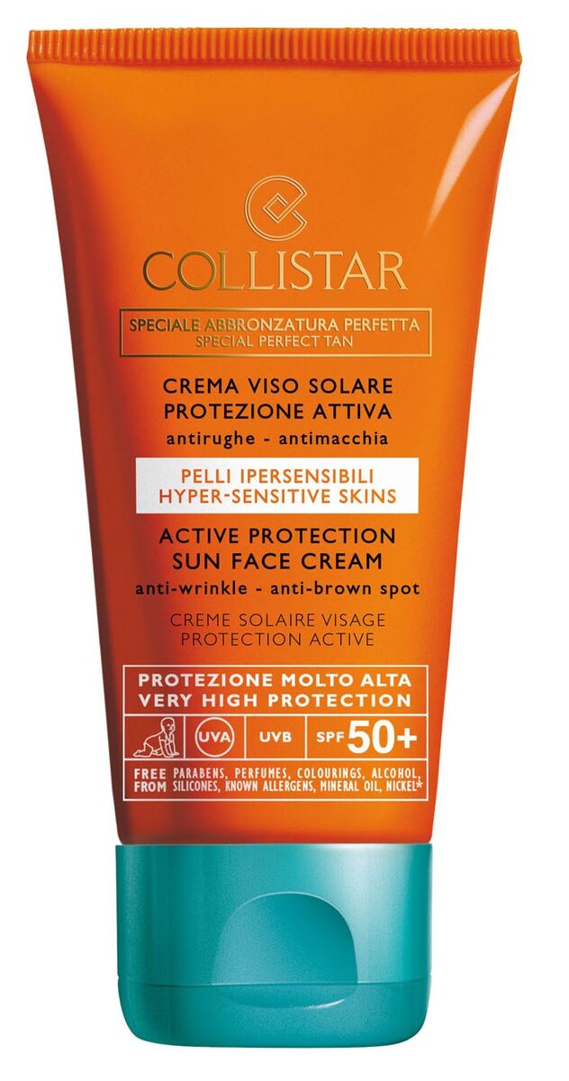 Crema Viso Solare Protezione Attiva SPF50, Collistar