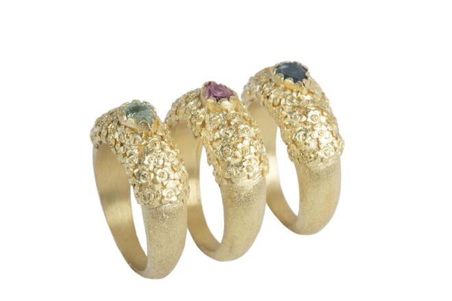 Anéis "Pim Pam Pum" em ouro e pedras preciosas PVP desde €690