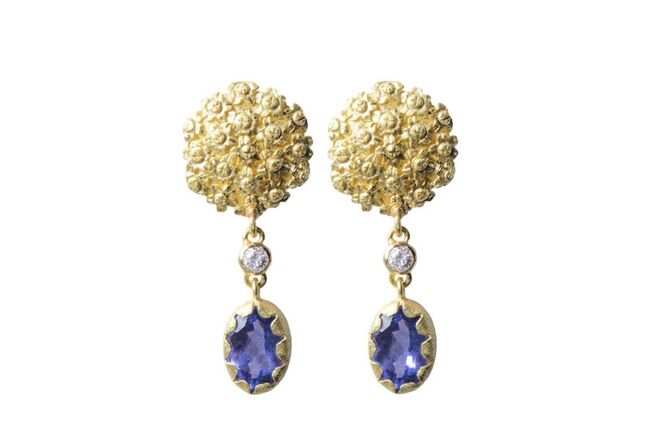 Brincos "Avec le temps" em ouro diamantes e tanzanites €790