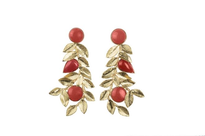 Brincos "Sangue de Medusa" em ouro e corais €890