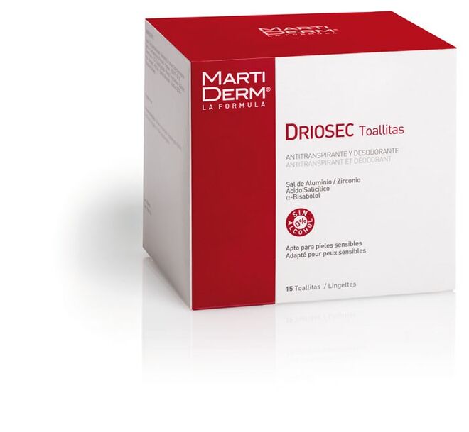 Martiderm Driosec toalhitas, €13.20