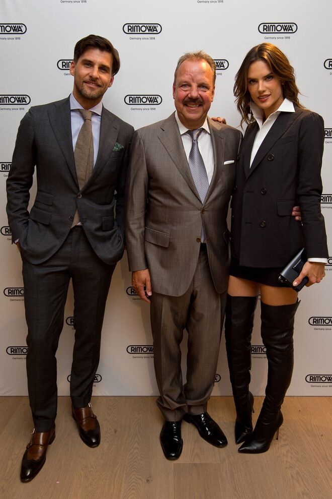 Johannes Huebl, Dieter Morszeck e Alessandra Ambrosio