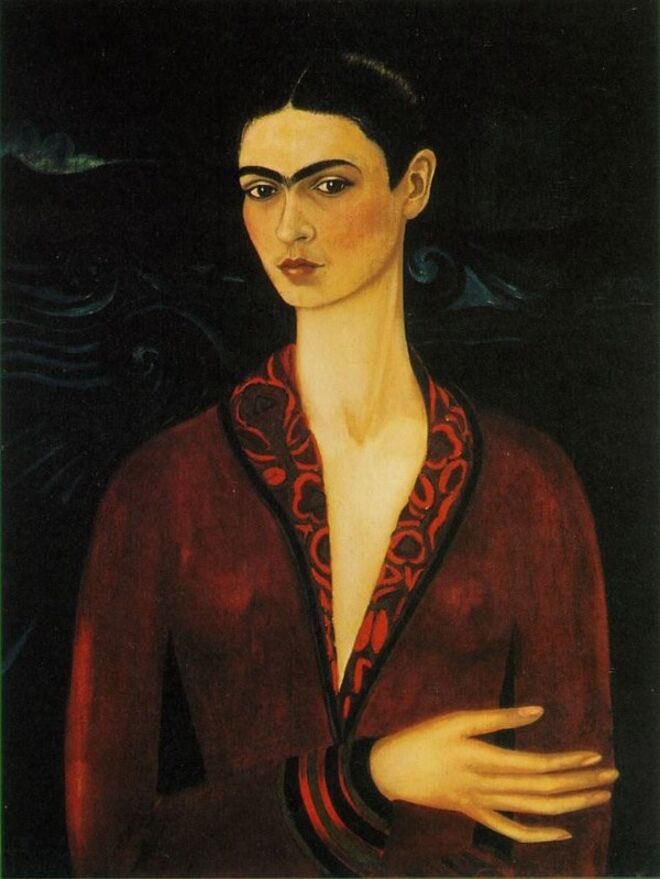 Autorretrato em vestido de veludo | 1926