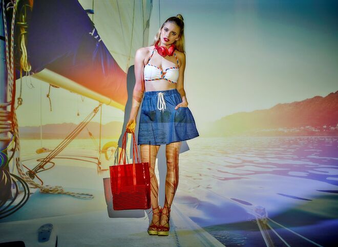 Sony h.ear on & beach bag