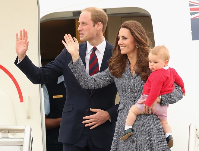 William, Kate e George