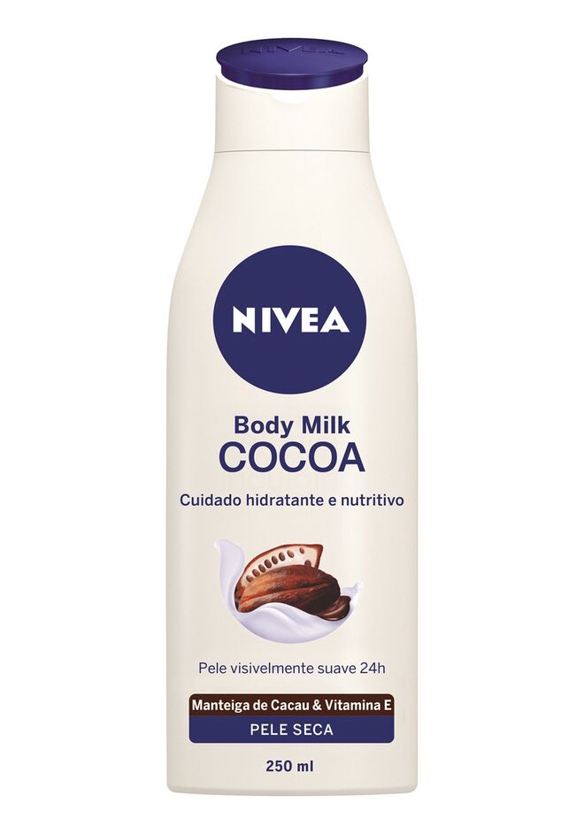  Body Milk Cocoa creme hidratante e nutritivo, Nivea, €4,99
