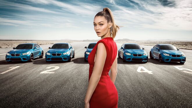 Gigi Hadid na campanha do novo BMW M2