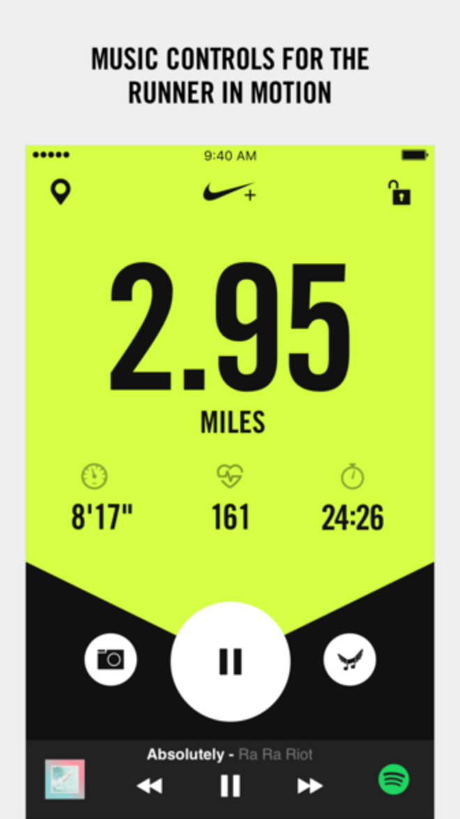 aplicativo nike corrida iphone