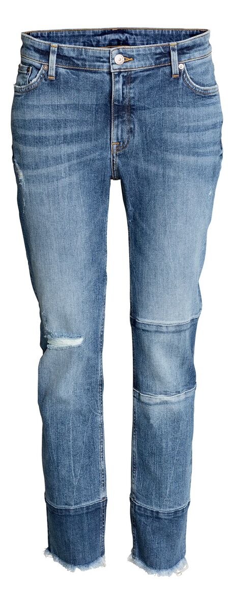 Calças em ganga, €39,99, H&M