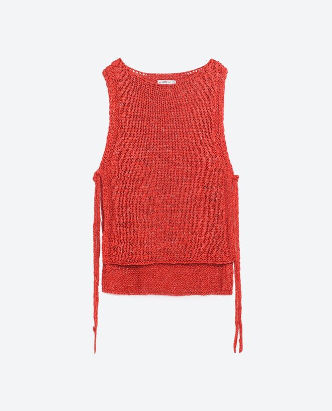 Colete em poliéster, €22,95, Zara