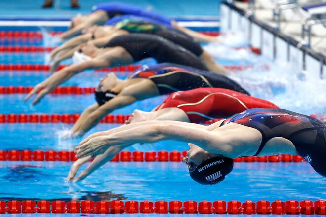 Missy Franklin na final de 200 metros de costas, modalidade feminina | Natação