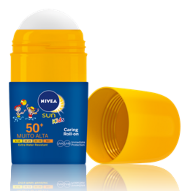 Protecção Solar Hidratante Roll-On FP 50+, Nivea Sun Kids, €8,19 (50ml)