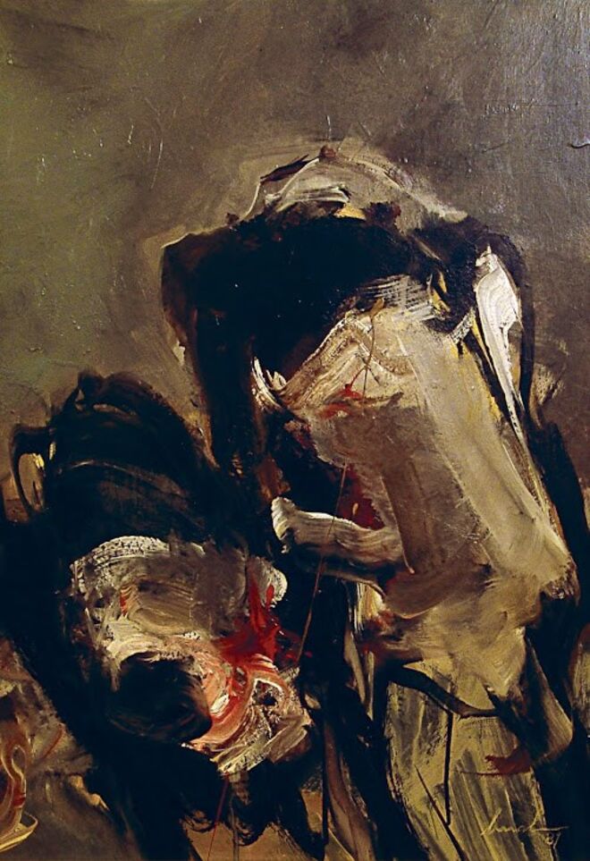 Artur Bual. Sem título, Óleo s/ platex.