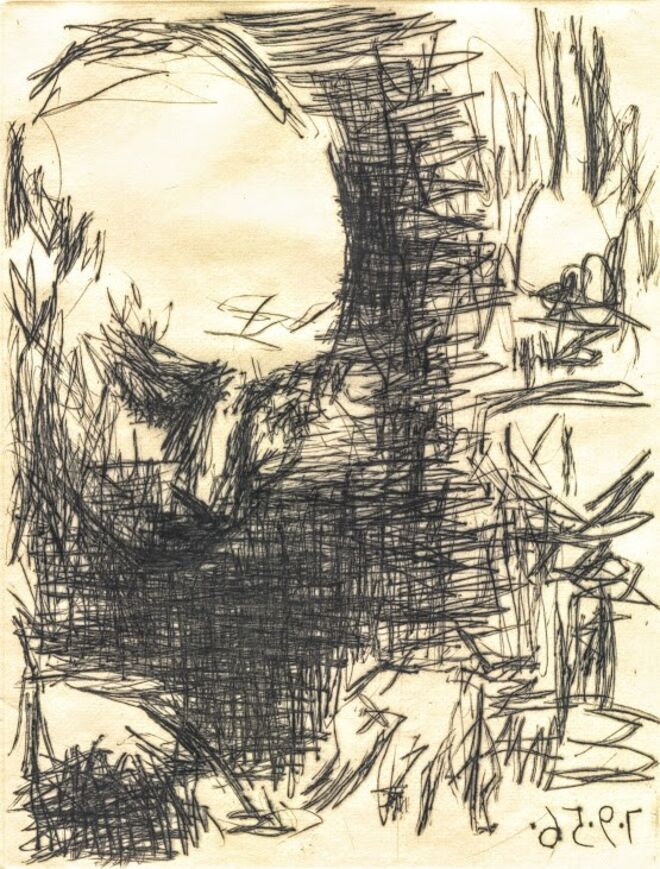 Pablo Picasso. Chronique des temps Héroiques, Água Forte.