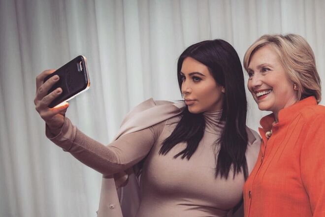 Kim Kardashian e Hillary Clinton