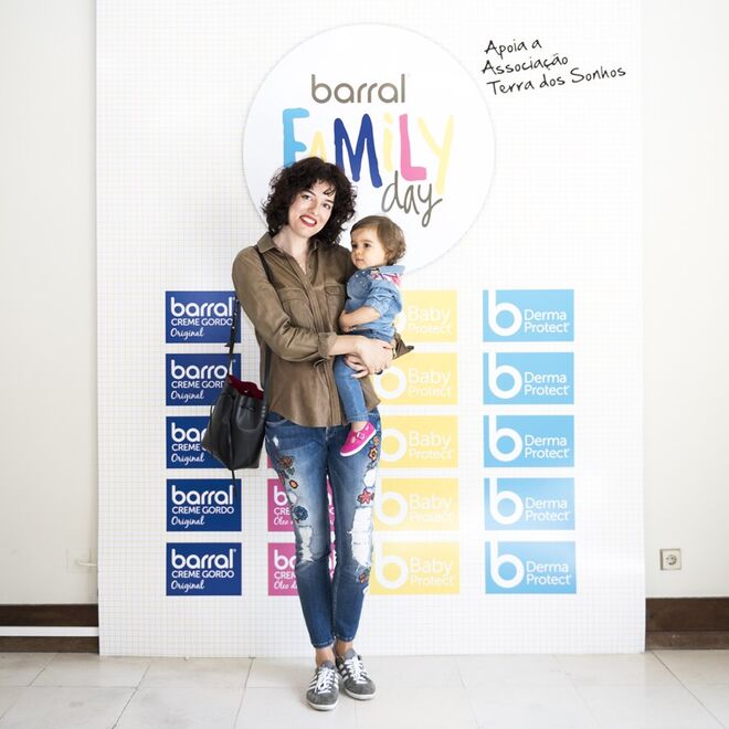 Mónica Lice com a filha