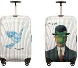 Samsonite: as malas de viagem com pinturas de René Magritte