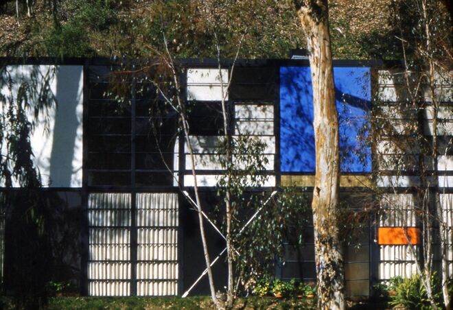 The World of Charles and Ray Eames. Eames House exterior © Eames Office LLC