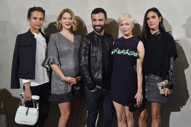 Alicia Vikander, Léa Seydoux, Nicolas Ghesquiere, Michelle Williams e Jennifer Connelly