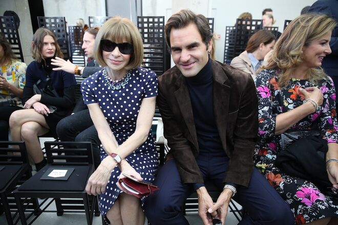 Anna Wintour e Roger Federer