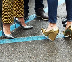 Top 60: sapatos metalizados