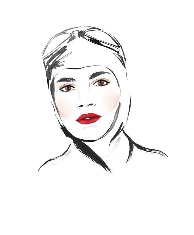 Lily James Face Chart