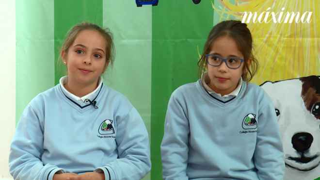 Marta, 8 anos e Carlota, 8 anos