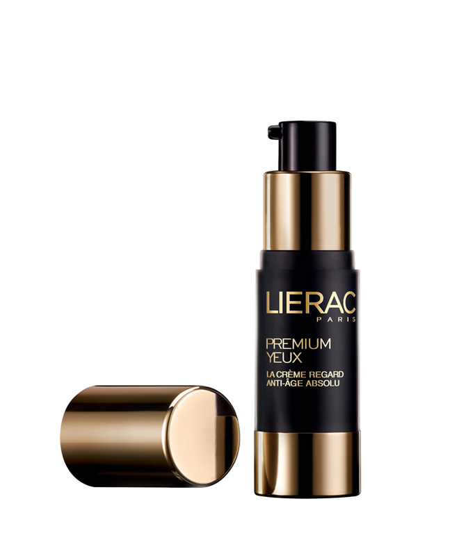Premium Yeux, creme- -bálsamo, €62, Lierac | Inspirado na medicina regenerativa, o novo creme da linha mais exclusiva da Lierac conta com ácidos hialurónicos biomiméticos para uma tripla ação alisadora e resultados a longo prazo.