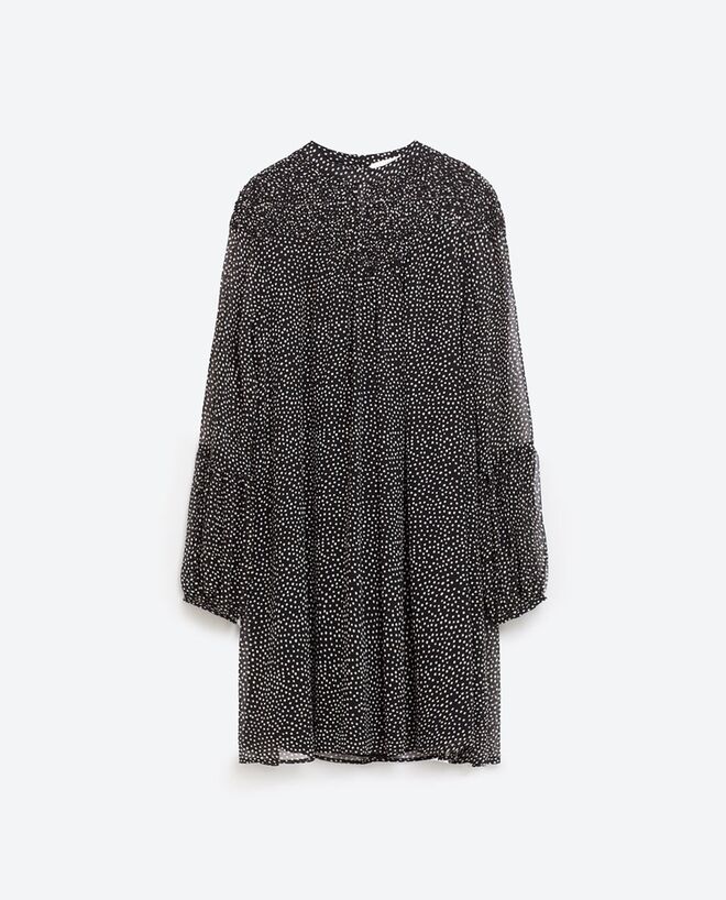 PARA ESCONDER AS FORMAS | Vestido Estampado Bolas, 29,99€