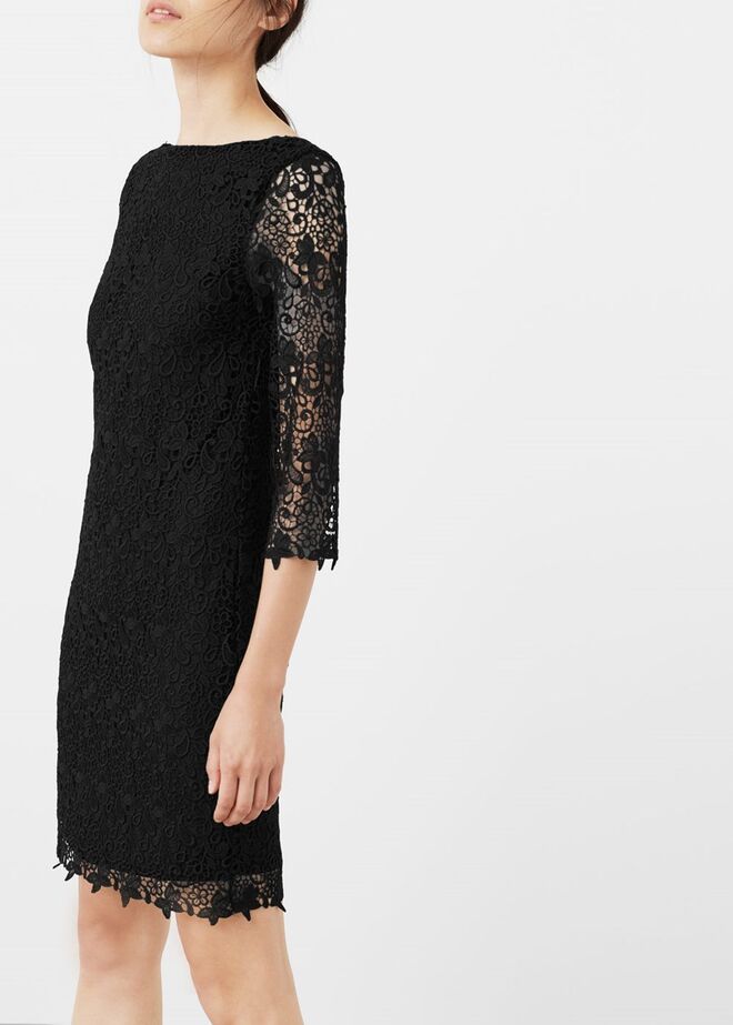 PARA SILHUETA ALTA E MAGRA | Vestido Gipura, 39,99€, Mango