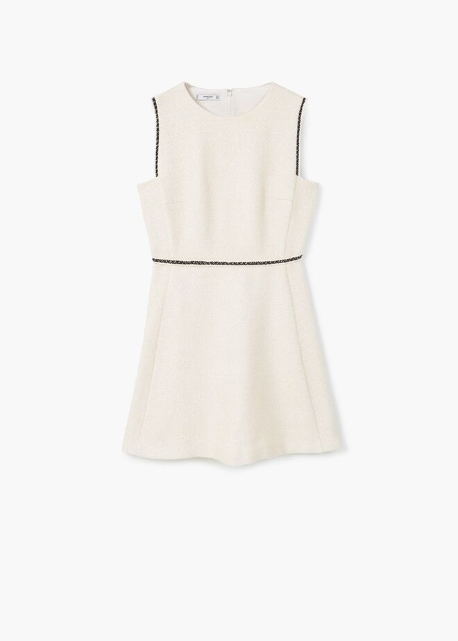 PARA REALÇAR AS CURVAS | Vestido debruns contraste, 39,99€ Mango