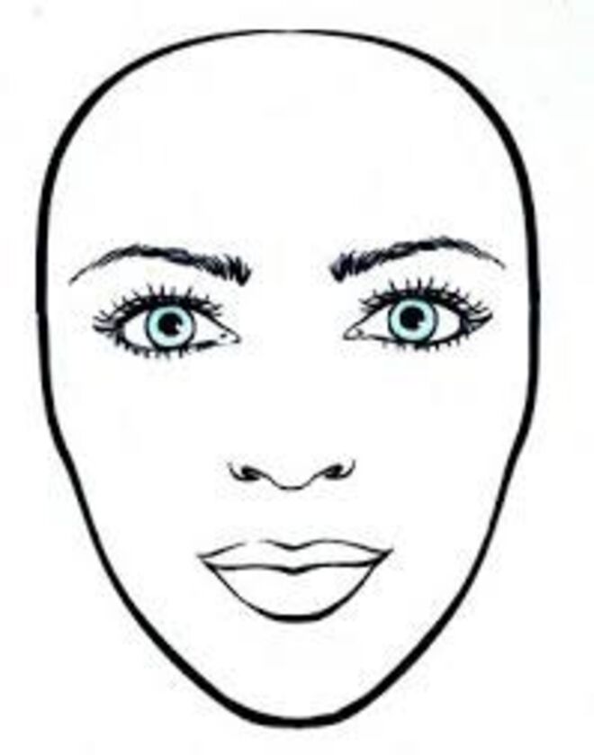 Formato de Rosto QuadradoTriangular