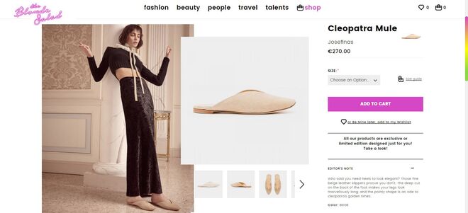 The Blonde Salad e Josefinas